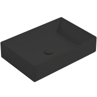 Раковина-чаша Simas Agile 60 AG60 nero matt Черная матовая фарфор накладная, полувстраиваемая