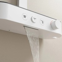Душевая система AQUAme AQM8009W Белая латунь на стену