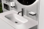 Стакан для зубных щеток Boheme Qubic 10724-SGM цвет Оружейная сталь глянцевая
