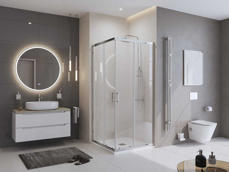 Душевой поддон из искусственного камня BelBagno Uno 90x90 TRAY-MR-UNO-A-90-35-W Белый