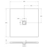 Душевой поддон из искусственного камня BelBagno Uno 90x90 TRAY-MR-UNO-A-90-35-W Белый