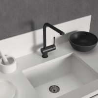 Смеситель для кухни Ideal Standard Ceraline BC174XG Черный шелк латунь на столешницу
