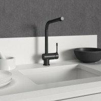 Смеситель для кухни Ideal Standard Ceraline BC174XG Черный шелк латунь на столешницу
