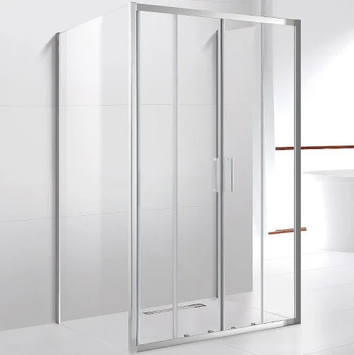 Душевой уголок Cezares Molveno 160x80 MOLVENO-AH-22-160/80-C-Cr-IV профиль Хром стекло прозрачное