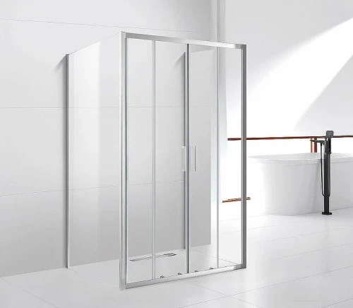 Душевой уголок Cezares Molveno 160x80 MOLVENO-AH-22-160/80-C-Cr-IV профиль Хром стекло прозрачное