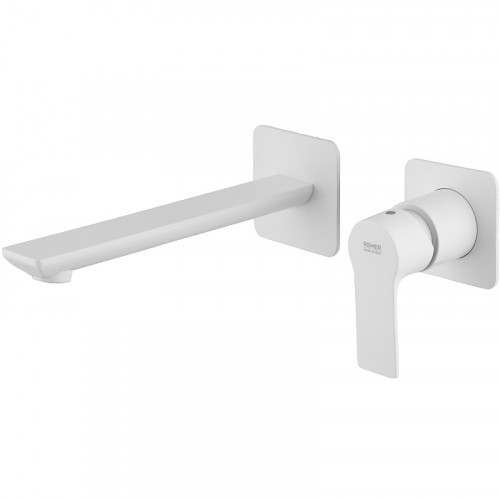 Смеситель для раковины Remer Energy EY15PLBO Белый матовый латунь встраиваемый