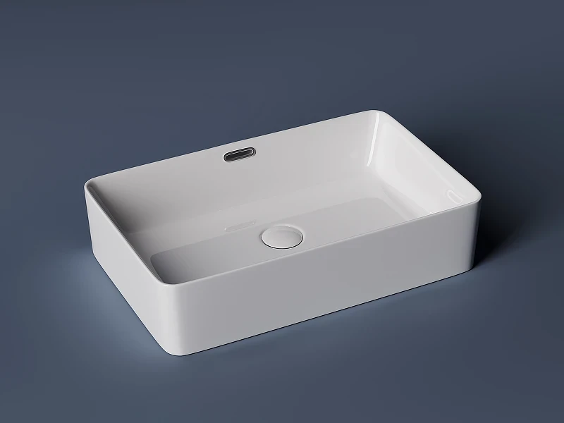 Раковина-чаша Ceramicanova Element 60 CN5025 Белая фарфор накладная