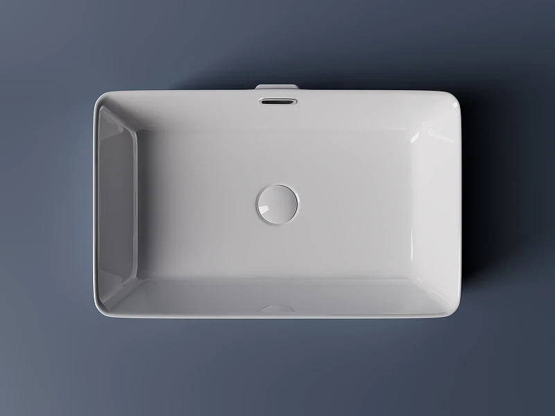 Раковина-чаша Ceramicanova Element 60 CN5025 Белая фарфор накладная