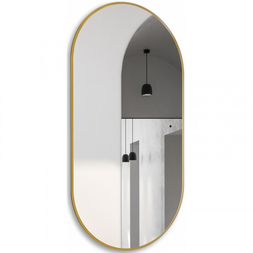 Зеркало Abber Kontur 55 AG6304SCG с подсветкой Золото с бесконтактным выключателем и диммером стекло