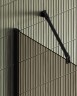 Душевая перегородка Maybah Glass MGD-702-6ш 690x1950 в широком профиле Черный стекло бронзовое