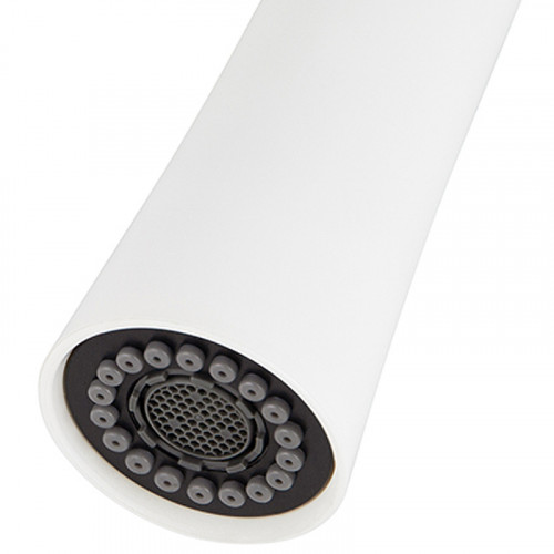 Смеситель для кухни Kaiser Claro 22144-24 Белый матовый Вороненая сталь латунь