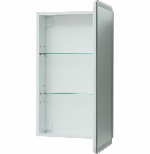 Зеркальный шкаф Aquanet Оптима 50 311859 с подсветкой Белый МДФ / ЛДСП, стекло