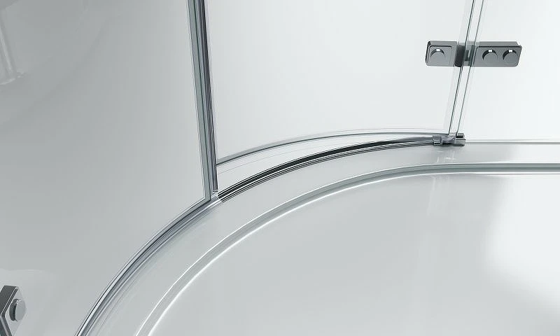 Душевой уголок BelBagno Kraft 90х90 KRAFT-R-2-90-C-Cr профиль Хром стекло прозрачное