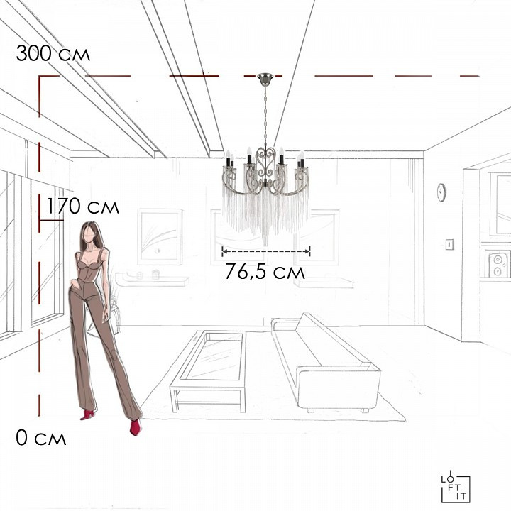 Подвесная люстра Loft it Wonderland 10405/8