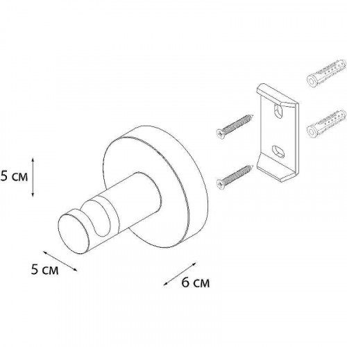 Крючок Fixsen Comfort Chrome FX-85005 Хром