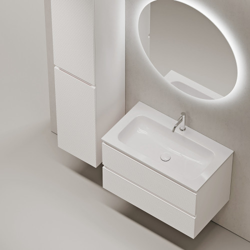 Тумба под раковину Sancos Folk 80 FL80W подвесная Bianco МДФ / ЛДСП