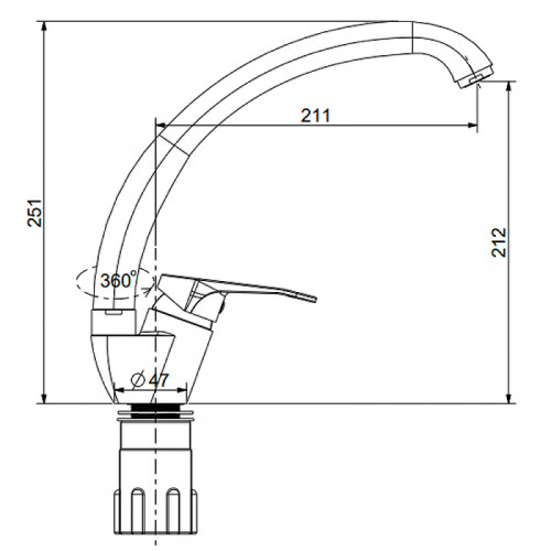 Смеситель для кухни Splenka S202.41.03 Золото матовое