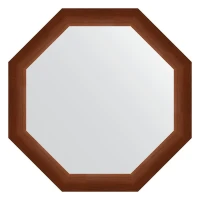 Зеркало Evoform Octagon 67х67 BY 3993 в багетной раме - Орех 65