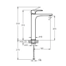 Смеситель для раковины Vitra Root Round A4270736EXP Черный матовый латунь