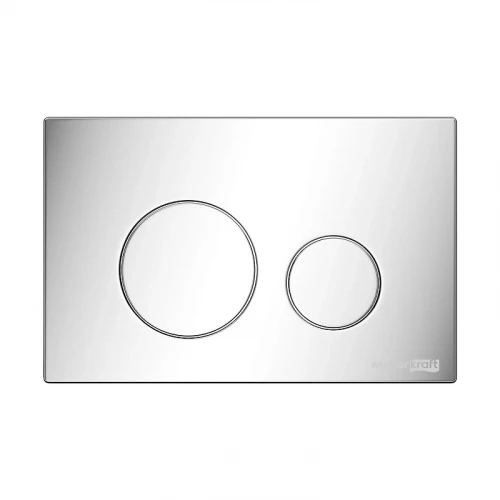 Инсталляция WasserKRAFT Abens 20TLT.010.ME.WH.CH02 для унитаза Белое стекло с клавишей смыва Хром