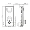Инсталляция WasserKRAFT Abens 20TLT.010.ME.WH.CH02 для унитаза Белое стекло с клавишей смыва Хром