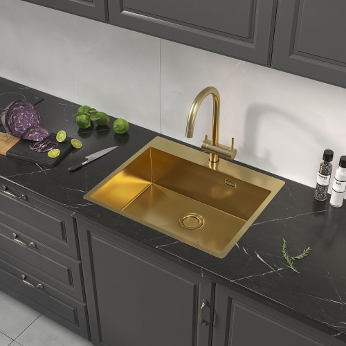 Кухонная мойка Reflexion Iseo 60 RX2260GD цвет Брашированное золото