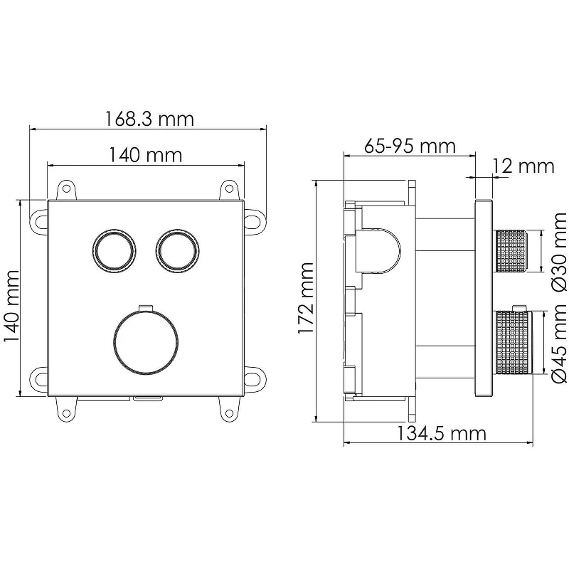 Душевая система WasserKRAFT Asphe A7748.338.329.290.292.291 Thermo с термостатом Розовое золото латунь встраиваемый