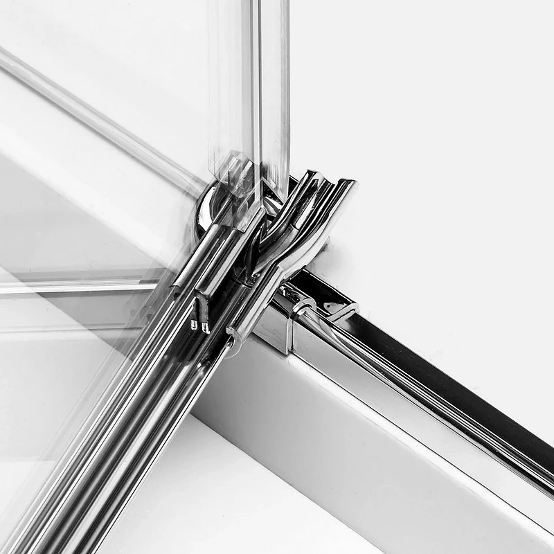 Душевой уголок New Trendy Avexa Chrome 110х90 R EXK-1496 профиль Хром стекло прозрачное