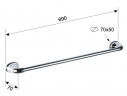 Полотенцедержатель Remer 900 NV30CR цвет Хром