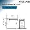 Комплект унитаза с инсталляцией Grossman 901.5501.01.000 цвет Белый с сиденьем