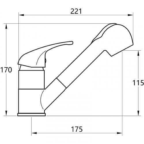 Смеситель для кухни Melodia della vita Metallica MDV35516 Хром