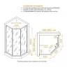 Душевой уголок RGW Stilvoll SV-82B 90х90 R 33328299-34R профиль цвет Черный матовый стекло тонированное