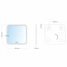 Зеркало Mixline Велес-2 60 554631 с подсветкой с бесконтактным выключателем
