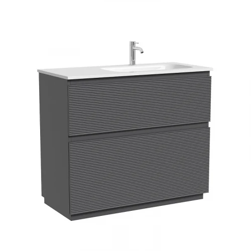 Тумба под раковину Sancos Folk Floor 99,5 FL100FRGS цвет Grey soft