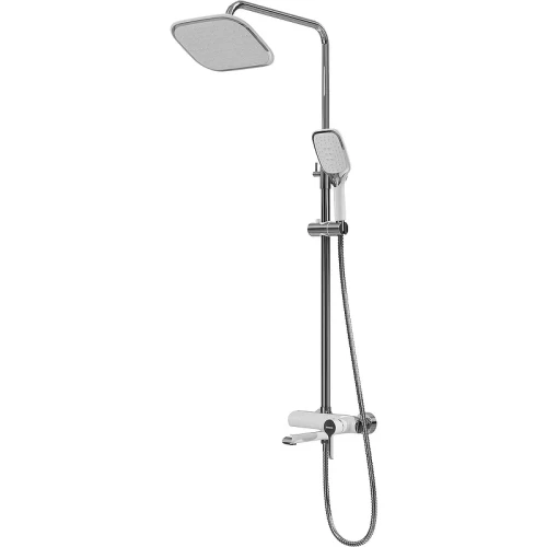 Душевая система Grossman Alba 500.K35.06.100/000 Хром Белая латунь на стену