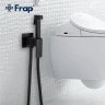 Гигиенический душ со смесителем Frap F7506-6 Черный матовый латунь встраиваемый
