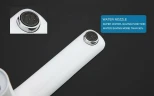 Смеситель на борт ванны Gappo G48 G1148 Белый Хром латунь