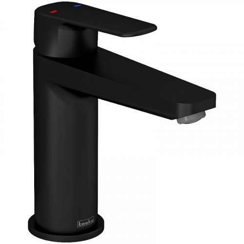 Смеситель для раковины Teska Quars E5618 Черный матовый латунь