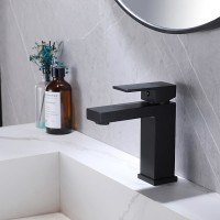 Смеситель для раковины Haiba HB10803-7 Черный матовый нержавеющая сталь