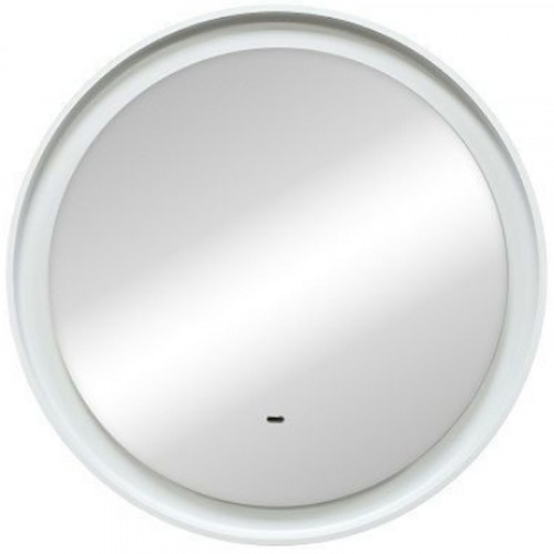 Зеркало Art&amp;Max Napoli AM-Nap-600-DS-F-White с подсветкой с бесконтактным выключателем Белое матовое МДФ / ЛДСП, стекло