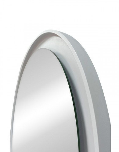 Зеркало Art&amp;Max Napoli AM-Nap-600-DS-F-White с подсветкой с бесконтактным выключателем Белое матовое МДФ / ЛДСП, стекло