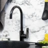 Смеситель для кухни WasserKRAFT Glan 6607 Черный глянцевый латунь