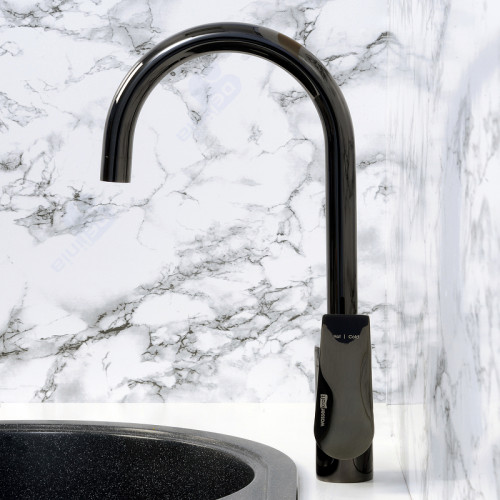 Смеситель для кухни WasserKRAFT Glan 6607 Черный глянцевый латунь