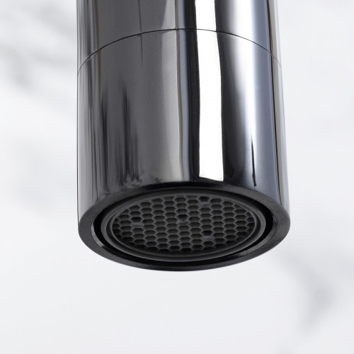 Смеситель для кухни WasserKRAFT Glan 6607 Черный глянцевый латунь