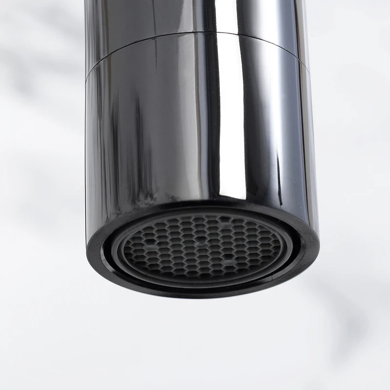 Смеситель для кухни WasserKRAFT Glan 6607 Черный глянцевый латунь
