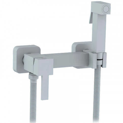 Гигиенический душ со смесителем CeramaLux DBS/005 Белый матовый латунь на стену