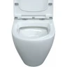 Комплект унитаза с инсталляцией Berges Okus 043277 с сиденьем Микролифт и Белой матовой клавишей смыва фарфор подвесной