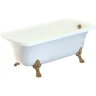 Ванна из искусственного камня Migliore Olivia 174x80 24384 ножки Leone Lux Бронза