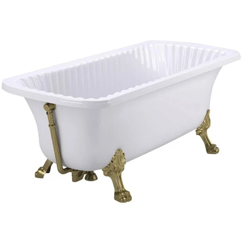Ванна из искусственного камня Migliore Olivia 174x80 24384 ножки Leone Lux Бронза