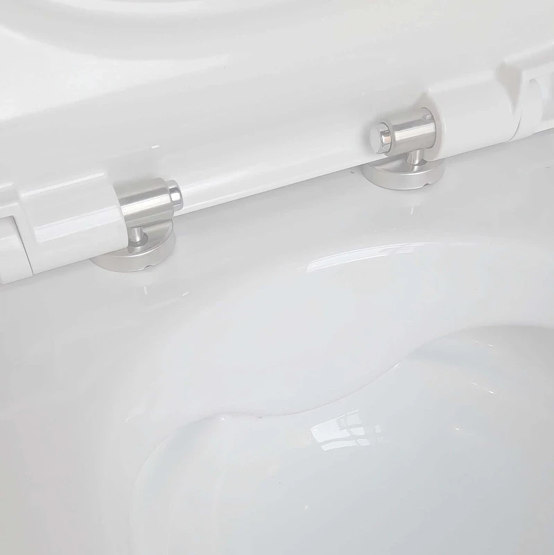 Унитаз с инсталляцией Aquatek SET AQUATEK МИЯ-070 4в1 цвет Белый с сиденьем Микролифт и клавишей смыва цвет Оружейная сталь матовая